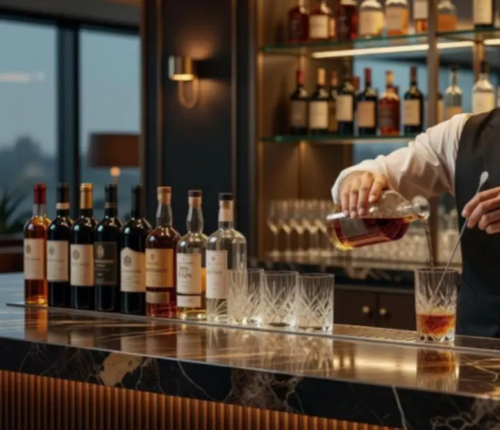Fuszerkert lounge bár signature koktélokkal és prémium borválogatással